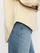 Offwhite color block blouse