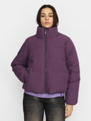 Paarse puffer jas 77293