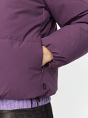 Paarse puffer jas 77293