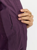 Paarse puffer jas 77293