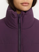 Paarse puffer jas 77293