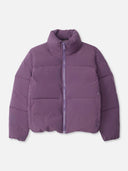 Paarse puffer jas 77293