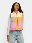 Quilted patchwork bodywarmer