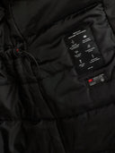 Zwarte lange parka