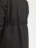 Zwarte lange parka