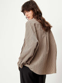 Gestreepte oversized blouse fontania