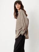 Gestreepte oversized blouse fontania