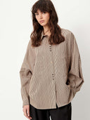 Gestreepte oversized blouse fontania
