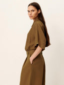 Bruine blouse kalya
