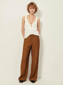 Bruine pantalon tancreto