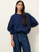 Donkerblauwe sweater chebbi