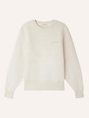 Ecru sweater met logo chill