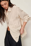 Licht beige blouse san juan