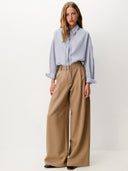 Lichtblauwe oversized blouse liza
