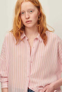 Roze blouse met strepen botan