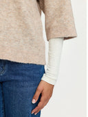 Beige trui srallison ss knit