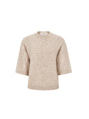 Beige trui srallison ss knit