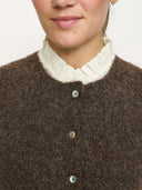 Bruin alpacamix gilet srcamilla