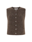 Bruin alpacamix gilet srcamilla