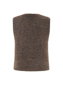 Bruin alpacamix gilet srcamilla