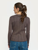 Bruine gebreide longsleeve srmarla