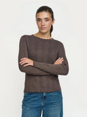 Bruine gebreide longsleeve srmarla