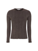 Bruine gebreide longsleeve srmarla