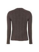 Bruine gebreide longsleeve srmarla