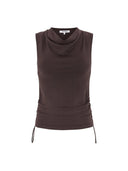 Bruine mouwloze top srjill