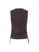 Bruine mouwloze top srjill