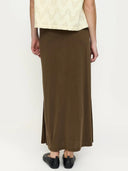 Bruine midi rok srella