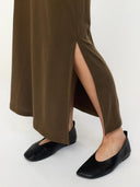 Bruine midi rok srella