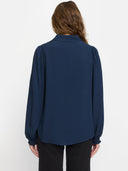 Donker blauwe blouse sranne mayson
