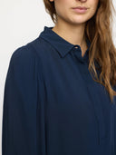 Donker blauwe blouse sranne mayson