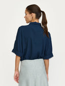 Blouse met kantdetail srebba mayson