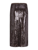 Donkerbruine glitter rok srmaddison