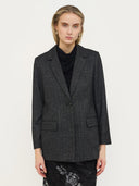 Donkergrijze blazer srpace