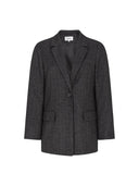 Donkergrijze blazer srpace