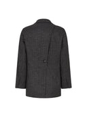 Donkergrijze blazer srpace