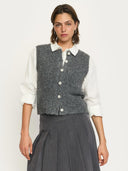 grijs wollen gilet srcamilla