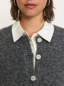 grijs wollen gilet srcamilla