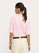 Lichtroze polo knit srbeth