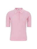 Lichtroze polo knit srbeth