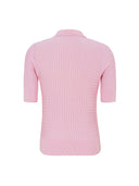 Lichtroze polo knit srbeth