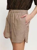 Lichtbruine shorts srebbi