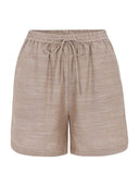 Lichtbruine shorts srebbi