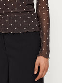 Bruine longsleeve roselyn o-neck top