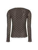 Bruine longsleeve roselyn o-neck top