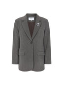 Bruine relaxed blazer srmaha