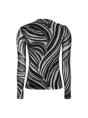 Mesh top met zebraprint srmaryam